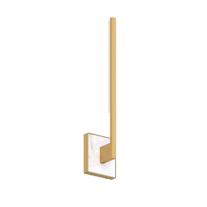 Sean Lavin Klee 20" White Marble Wall Sconce - Polished Nickel Wall Light Bloomingdales Lighting Brass  