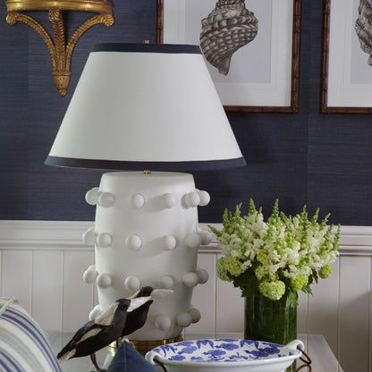 Kelly Wearstler Linden Sculpted Large Table Lamp - White Table Lamp Bloomingdales Lighting   