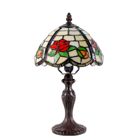 Lola Small Stained Glass Table Lamp Table Lamp G&G Bros