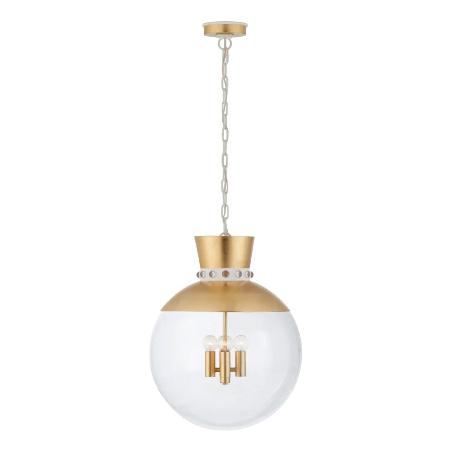 Julie Neill Lucia Large Glass Pendant Light - Matte Black Pendant Light Bloomingdales Lighting Gild  