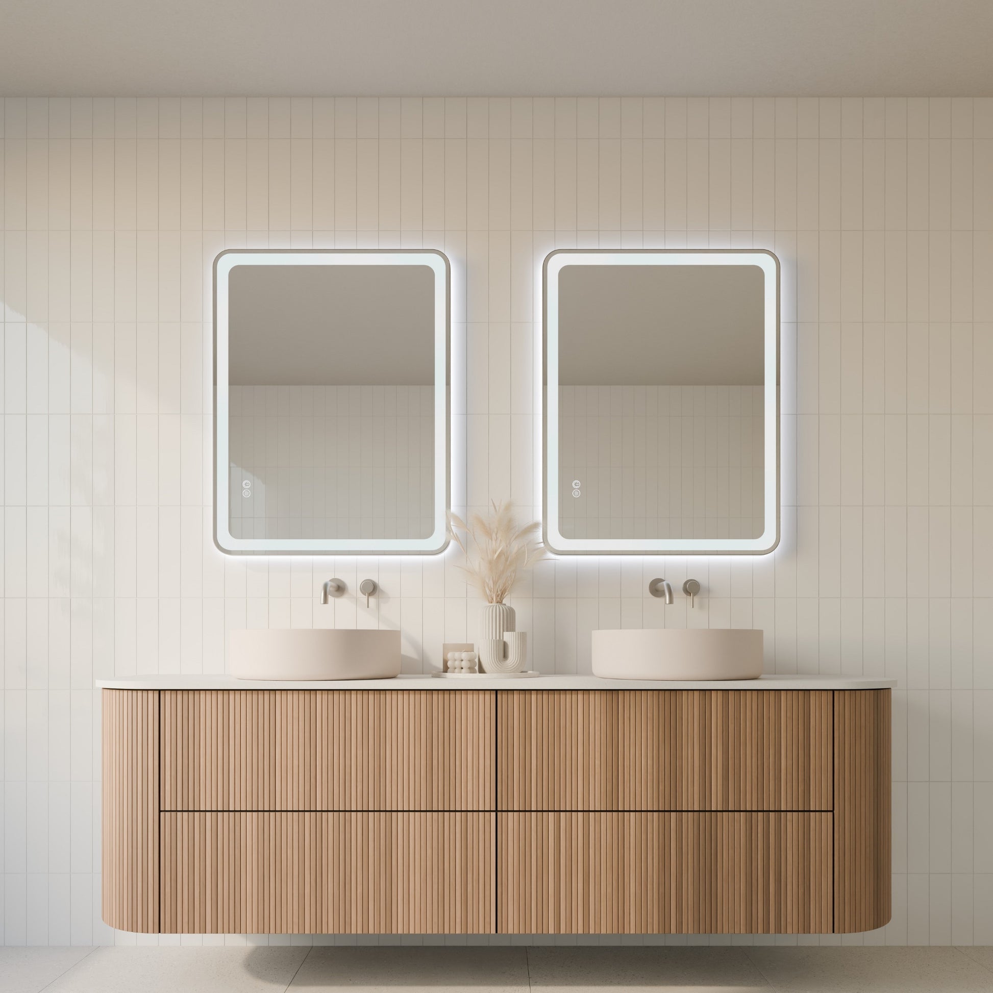 Lume Framed Rectangular LED Bathroom Mirror Mirror Lumixe