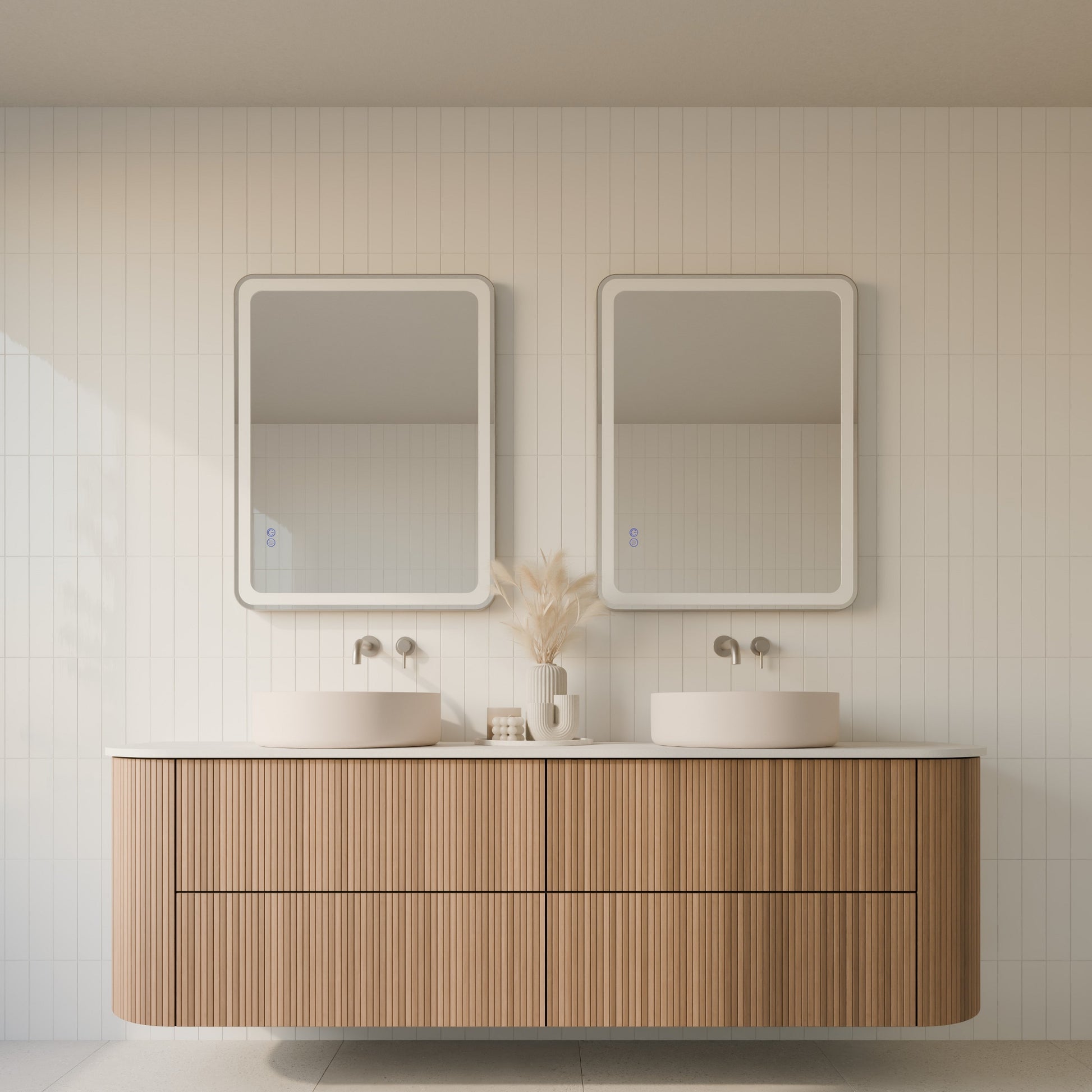 Lume Framed Rectangular LED Bathroom Mirror Mirror Lumixe