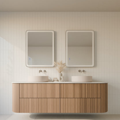 Lume Framed Rectangular LED Bathroom Mirror Mirror Lumixe