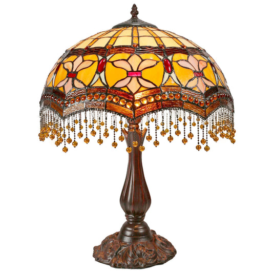 Madonna Beaded Stained Glass Table Lamp Table Lamp G&G Bros