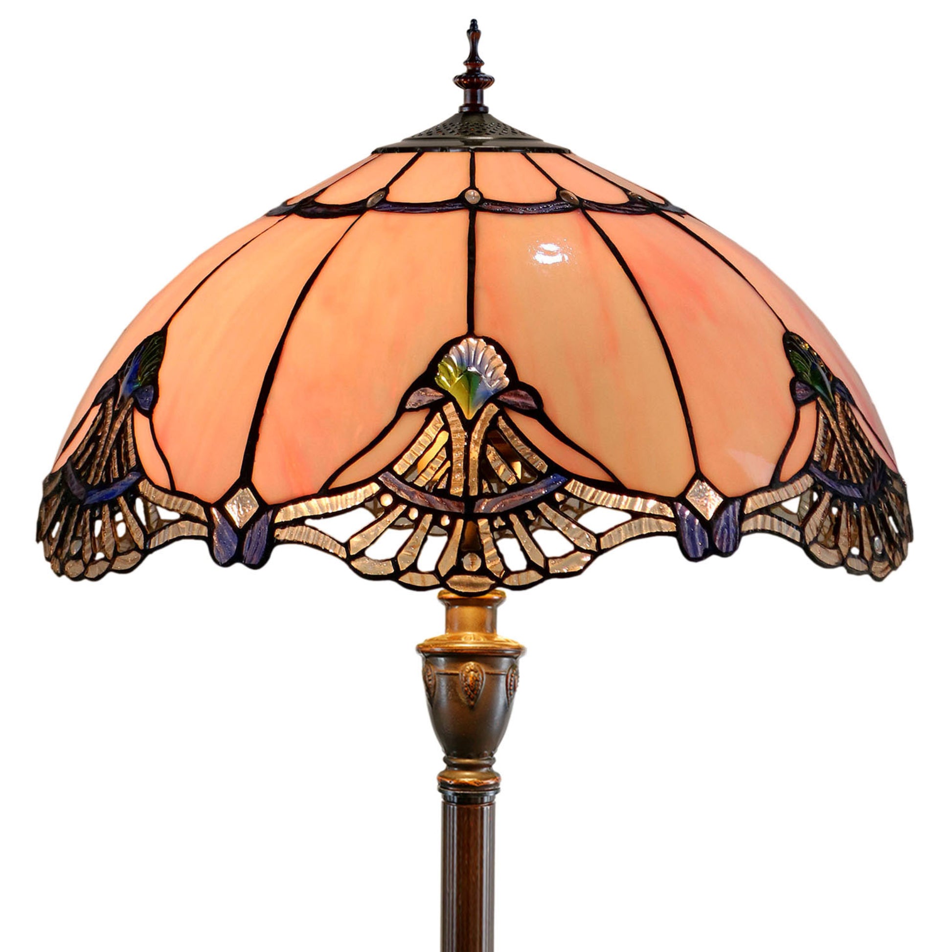 Memphis Stained Glass Floor Lamp Floor Lamp G&G Bros