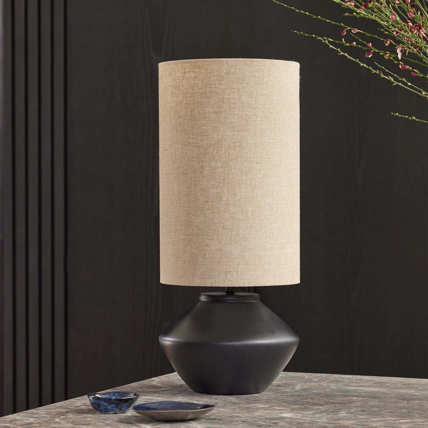 Mesa Ceramic Linen Table Lamp Table Lamp Mayfield Lighting