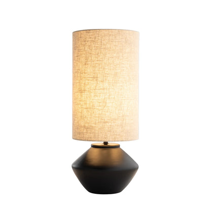 Mesa Ceramic Linen Table Lamp Table Lamp Mayfield Lighting Black