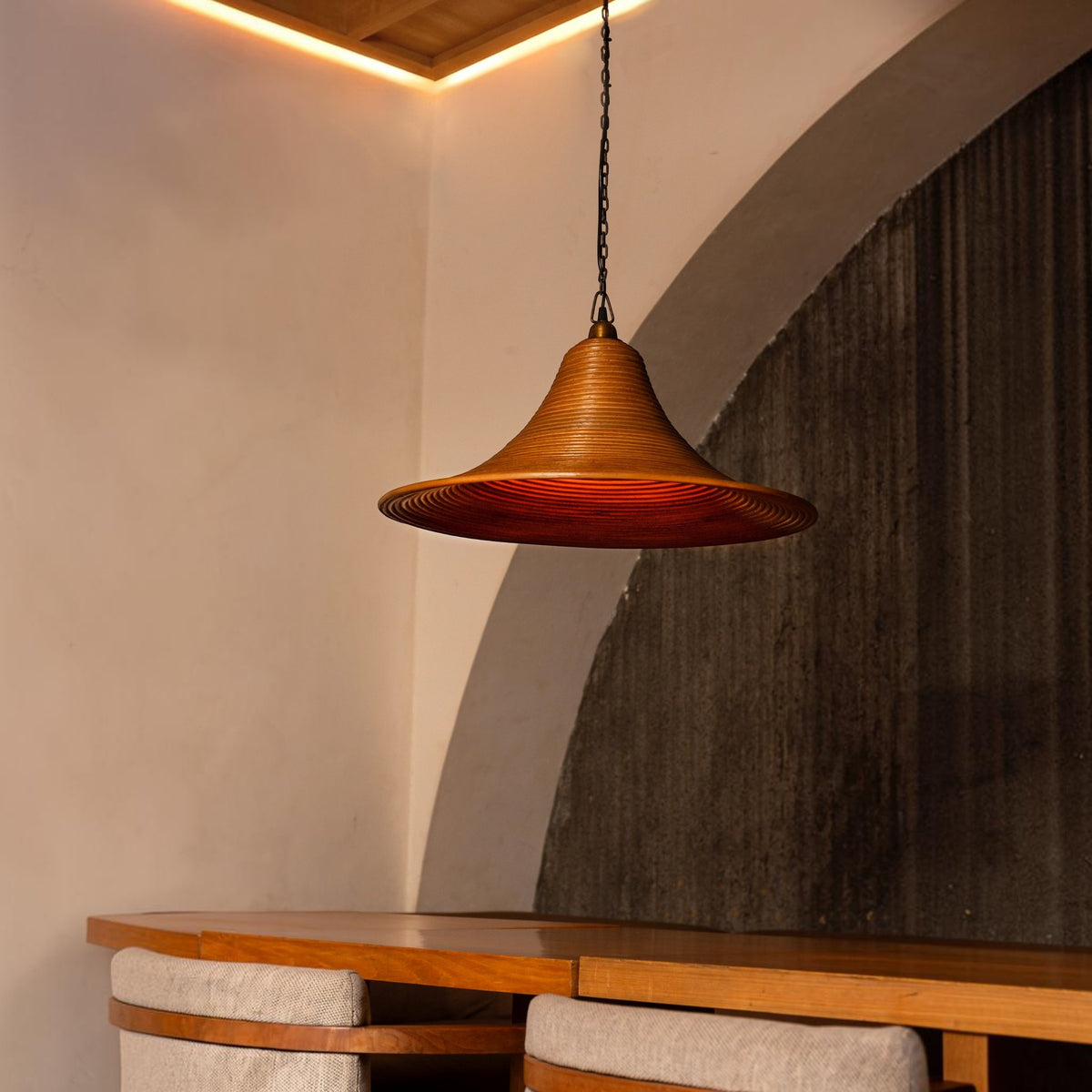 Milano Rattan Pendant Light - Brown Pendant Light Gypset Cargo