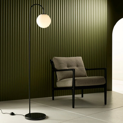 Mintu Spherical Glass Shade Floor Lamp Floor Lamp Mayfield Lighting
