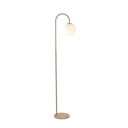 Mintu Spherical Glass Shade Floor Lamp Floor Lamp Mayfield Lighting Taupe