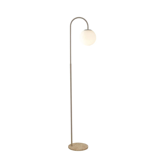 Mintu Spherical Glass Shade Floor Lamp Floor Lamp Mayfield Lighting Taupe