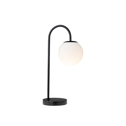 Mintu Angled Travertine Desk Lamp Desk Lamp Mayfield Lighting Black