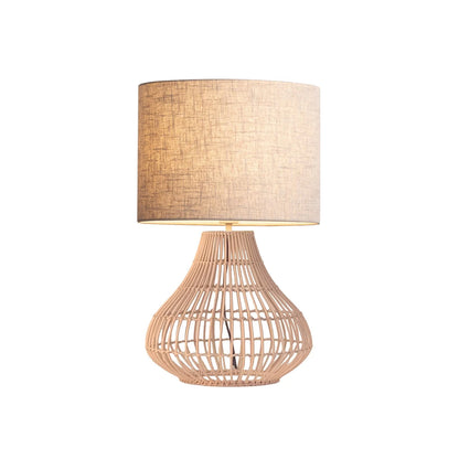 Mira Hand Woven Rattan Table Lamp - Natural Table Lamp Mayfield Lighting