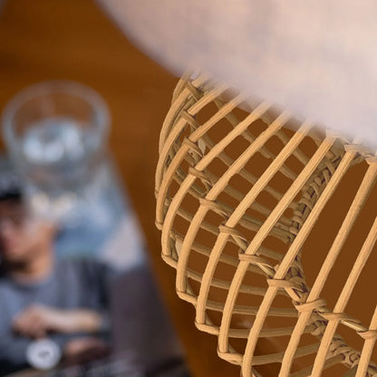 Mira Hand Woven Rattan Table Lamp - Natural Table Lamp Mayfield Lighting