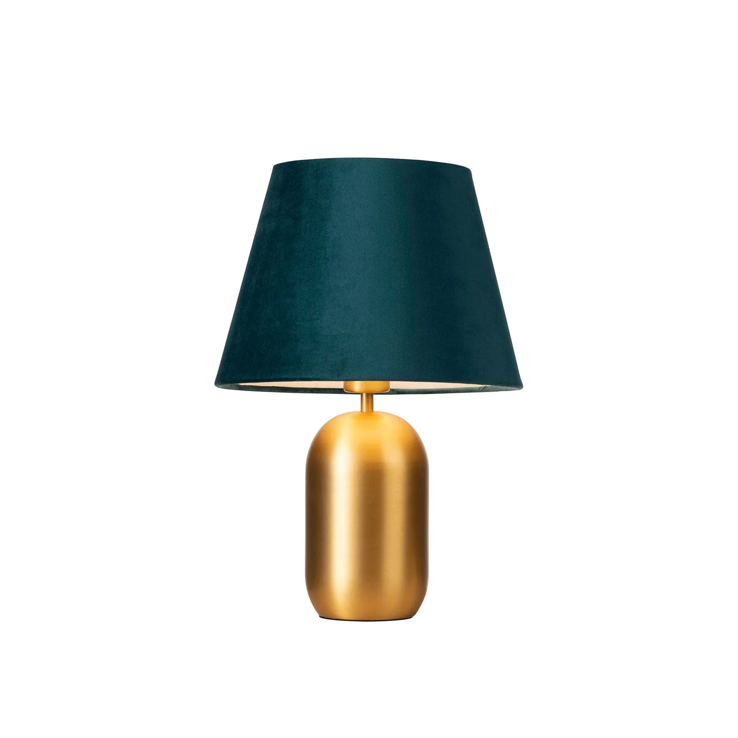 Misty Brass Table Lamp Table Lamp Mayfield Lighting Blue Velvet