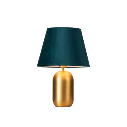Misty Brass Table Lamp Table Lamp Mayfield Lighting Blue Velvet