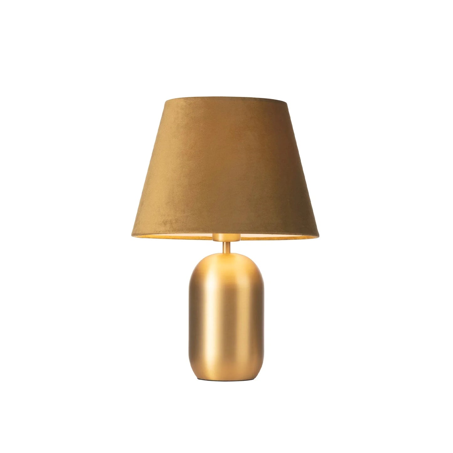 Misty Brass Table Lamp Table Lamp Mayfield Lighting Gold Velvet