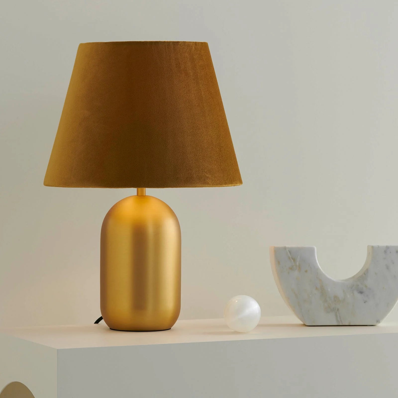 Misty Brass Table Lamp Table Lamp Mayfield Lighting