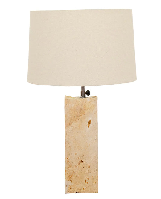 Miyanda Mountain Stone Table Lamp Table Lamp Bisque Interiors