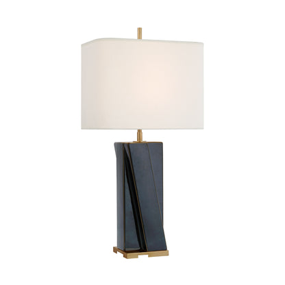 Thomas O'Brien Niki Medium Ceramic Table Lamp - Polar Blue Table Lamp Bloomingdales Lighting Mixed Blue  