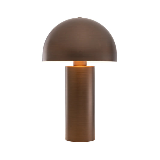 Ore Cylindrical Table Lamp Table Lamp Mayfield Lighting Brushed Bronze