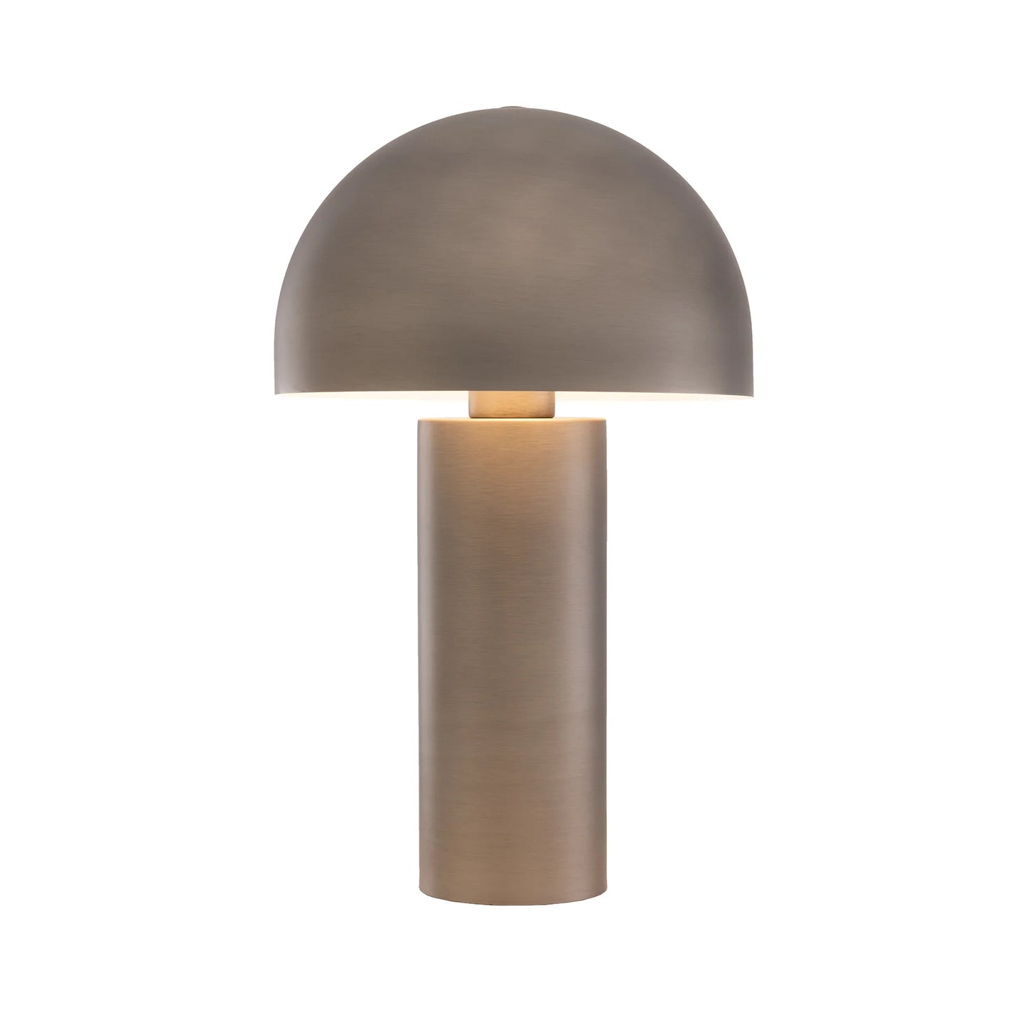 Ore Cylindrical Table Lamp Table Lamp Mayfield Lighting Brushed Nickel