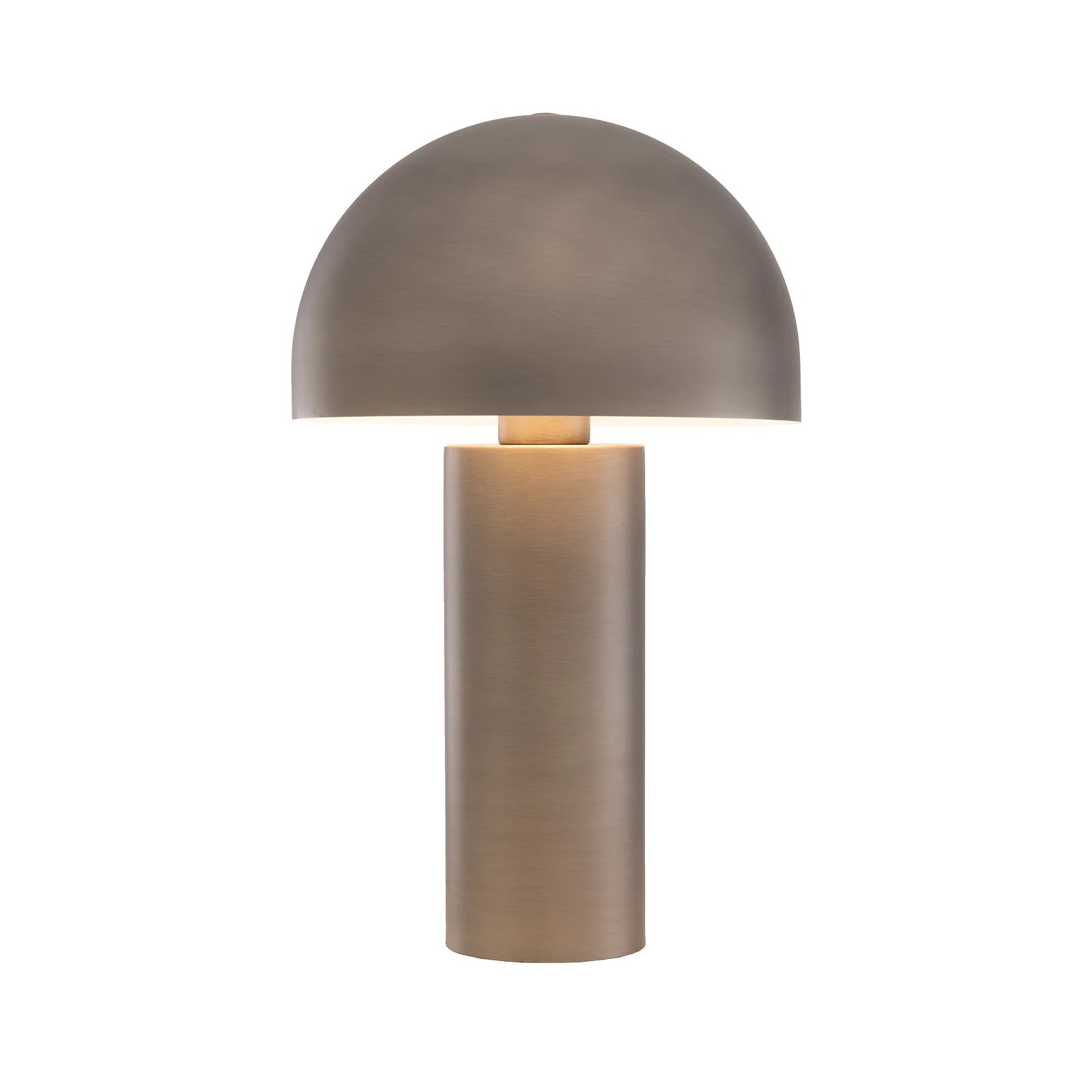 Ore Cylindrical Table Lamp Table Lamp Mayfield Lighting Brushed Nickel