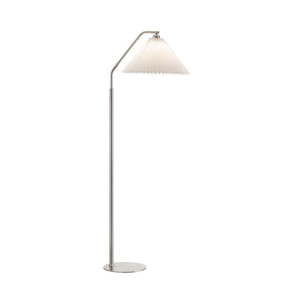 Paio Bent Steel Floor Lamp - Brushed Nickel Floor Lamp Mayfield Lighting