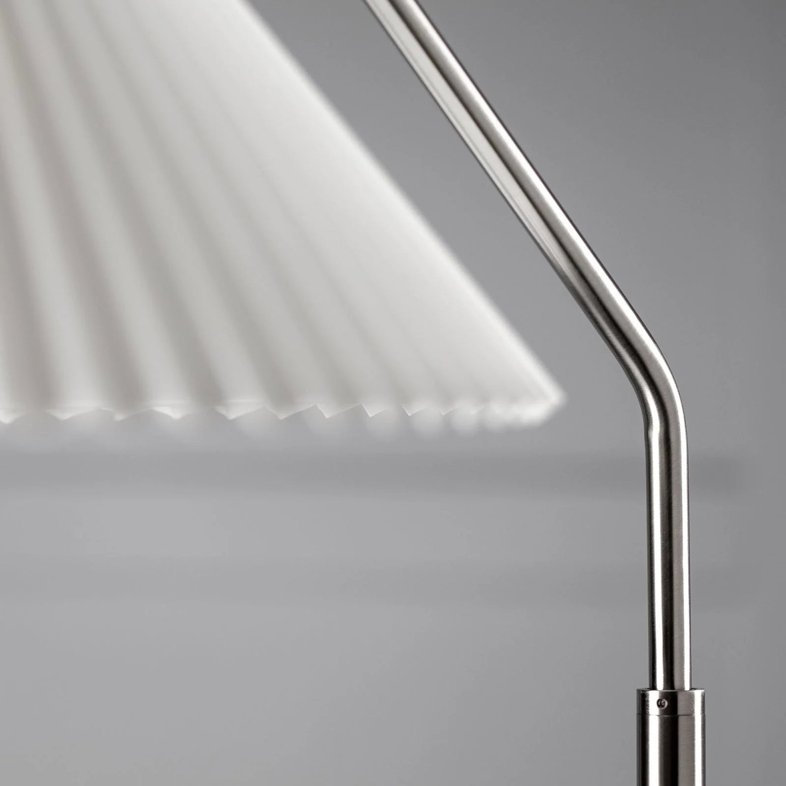 Paio Bent Steel Floor Lamp - Brushed Nickel Floor Lamp Mayfield Lighting