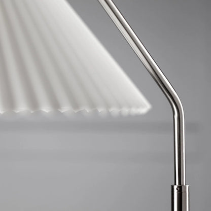 Paio Bent Steel Floor Lamp - Brushed Nickel Floor Lamp Mayfield Lighting
