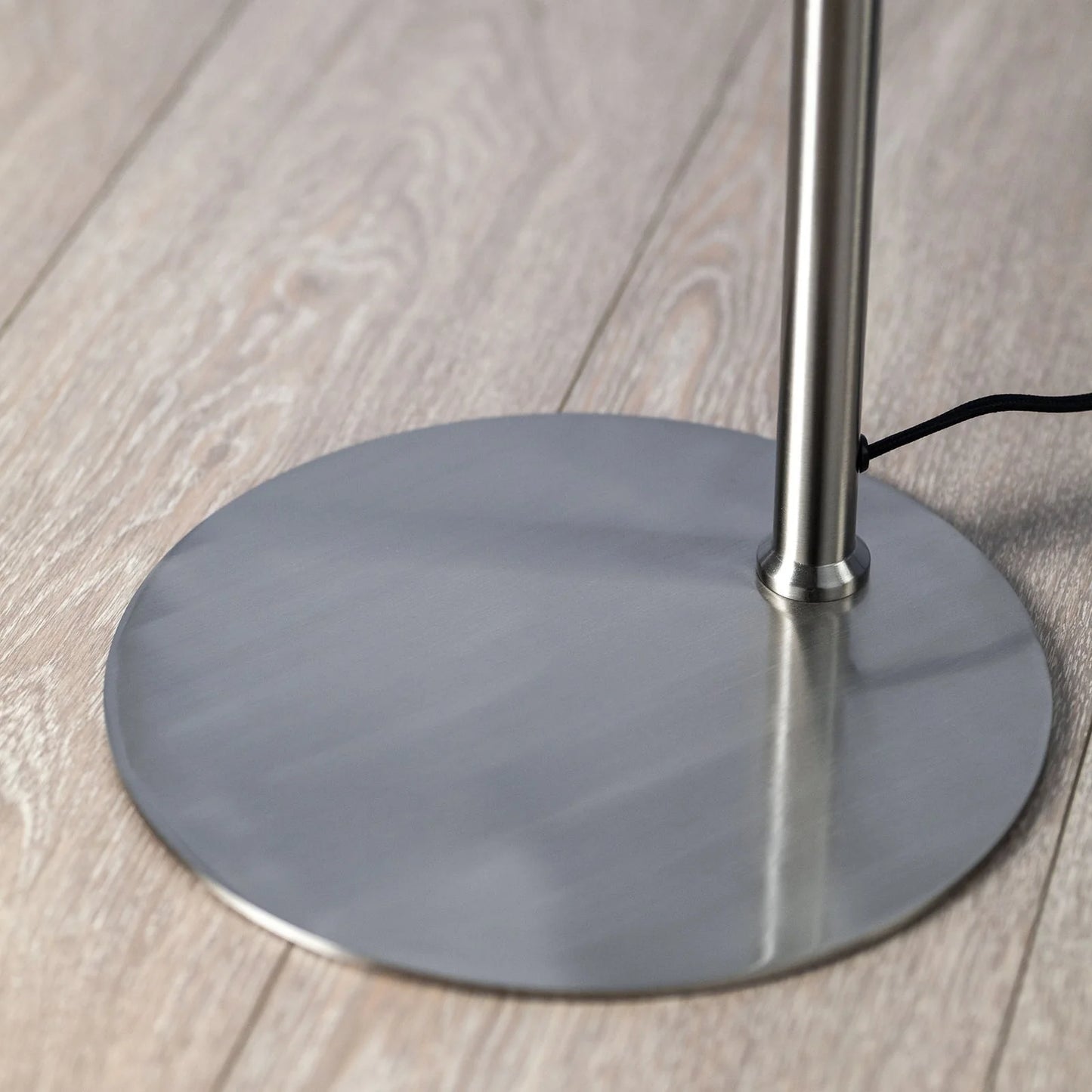 Paio Bent Steel Floor Lamp - Brushed Nickel Floor Lamp Mayfield Lighting