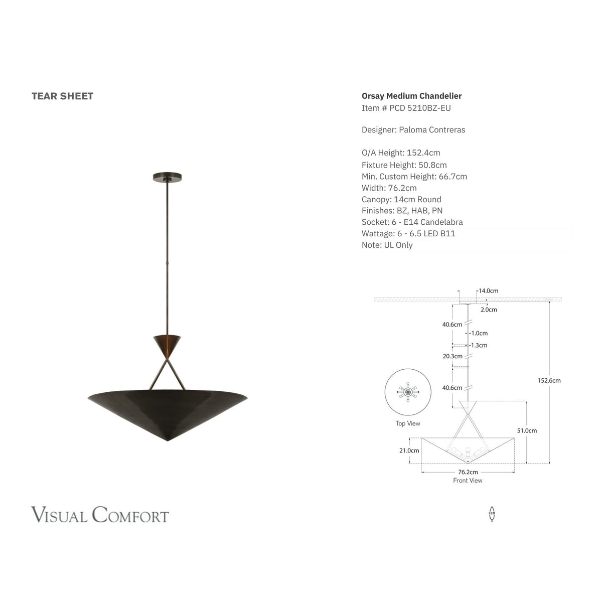 Paloma Contreras Orsay Medium Chandelier - Bronze – Luxe Pendant Lighting