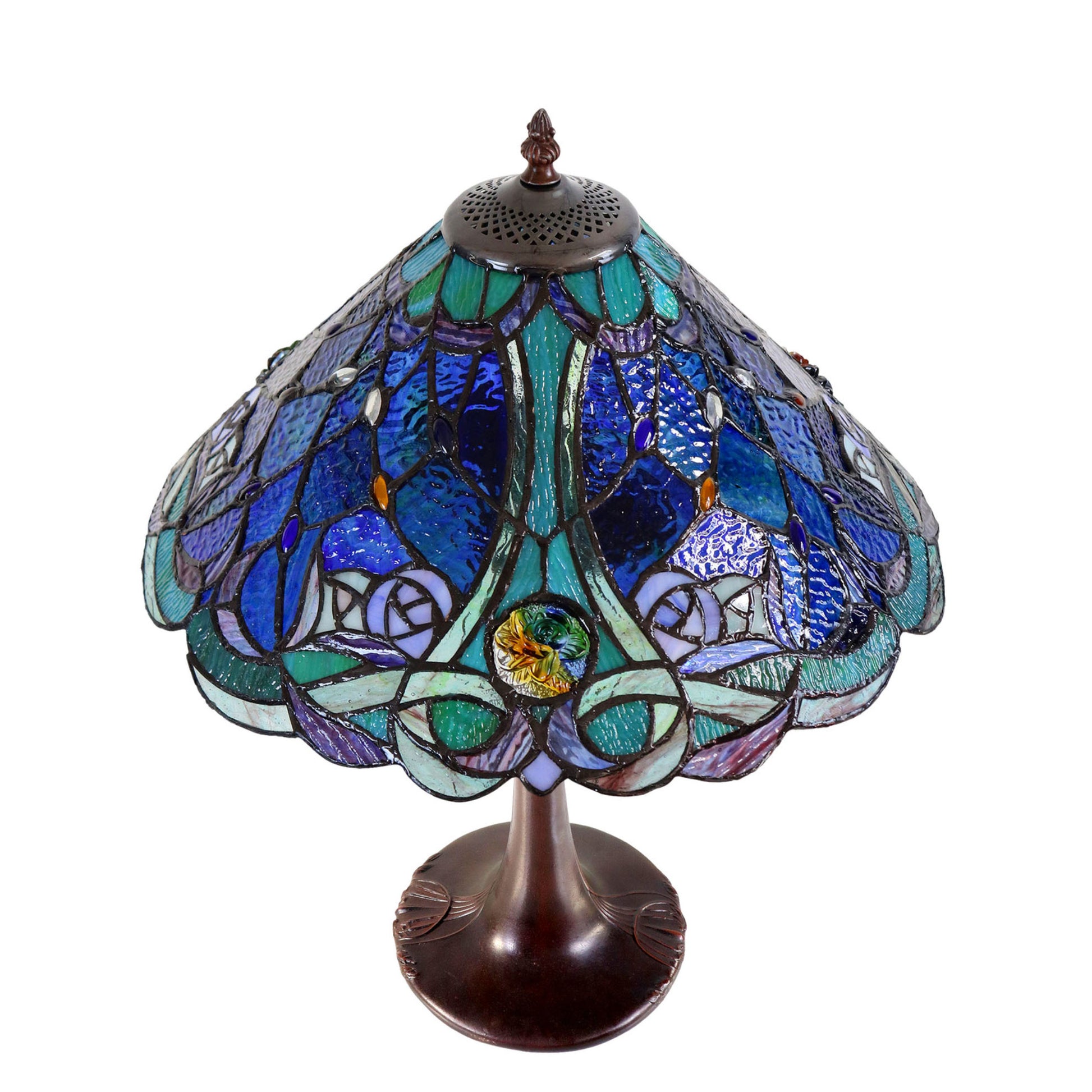 Paloma Stained Glass Table Lamp Table Lamp G&G Bros