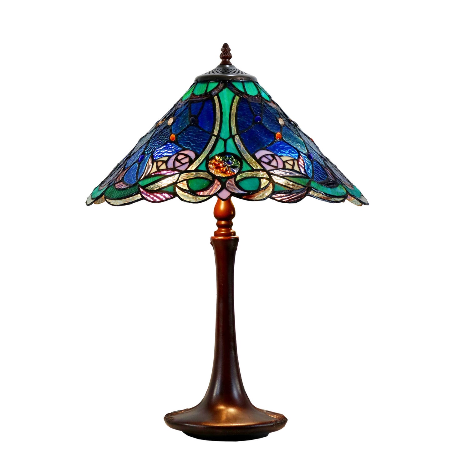 Paloma Stained Glass Table Lamp Table Lamp G&G Bros