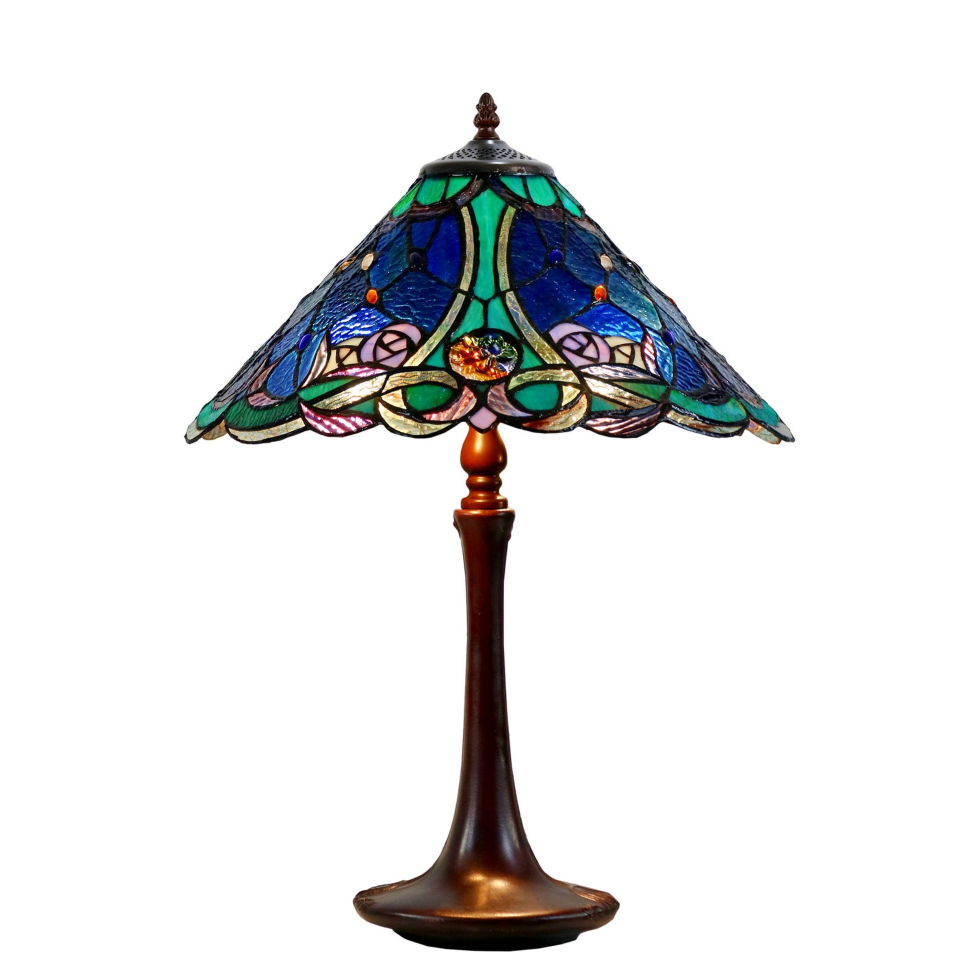 Paloma Stained Glass Table Lamp Table Lamp G&G Bros