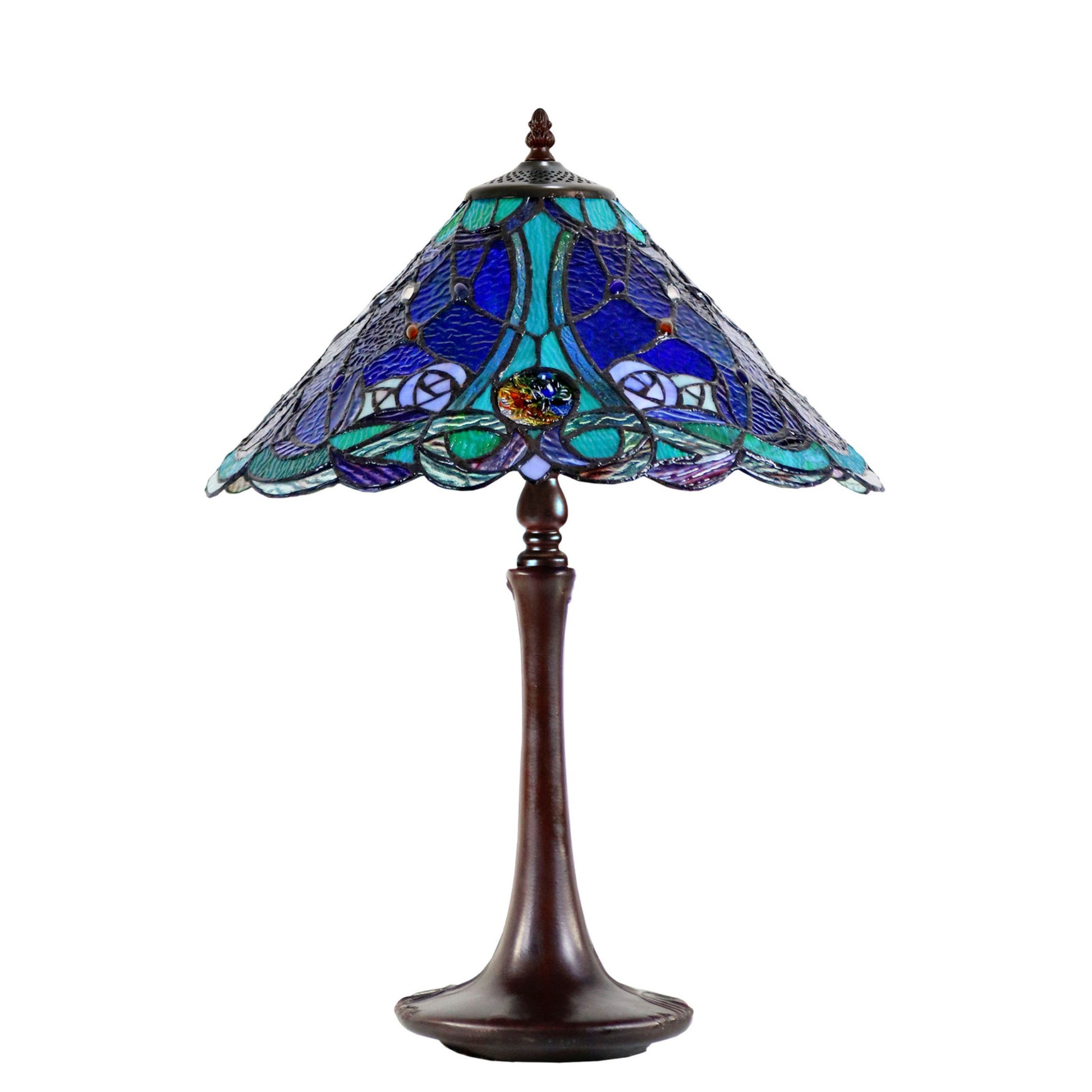 Paloma Stained Glass Table Lamp Table Lamp G&G Bros