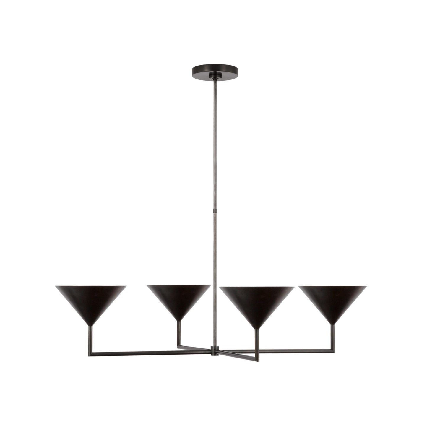 Paloma Contreras Orsay 4-Funnel XL Chandelier - Brass Pendant Light Bloomingdales Lighting Bronze  