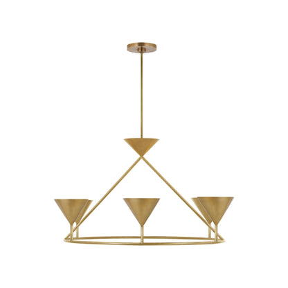 Paloma Contreras Orsay Large Ring Chandelier - Bronze Pendant Light Bloomingdales Lighting Brass  