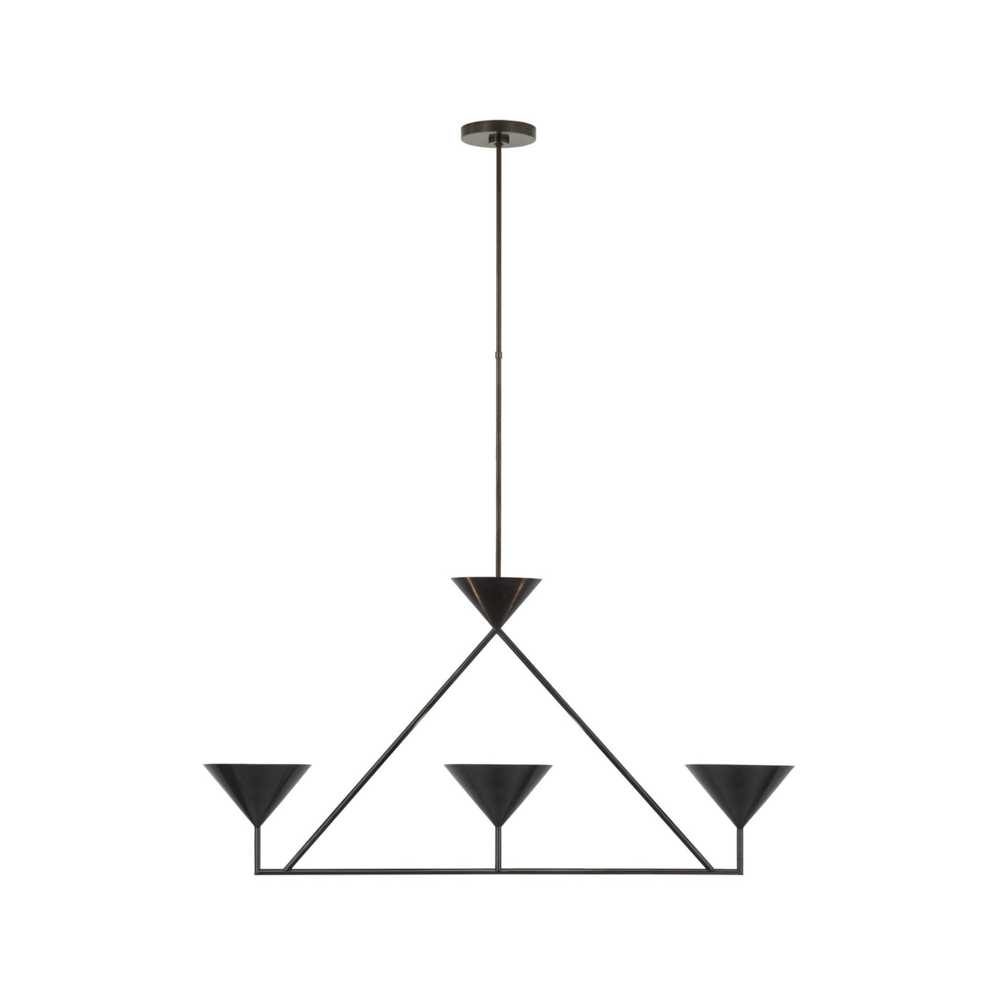 Paloma Contreras Orsay Medium 3-Light Linear Chandelier Pendant Light Bloomingdales Lighting Bronze