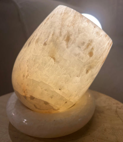 Pemba Onyx Table Lamp Table Lamp Bisque Interiors