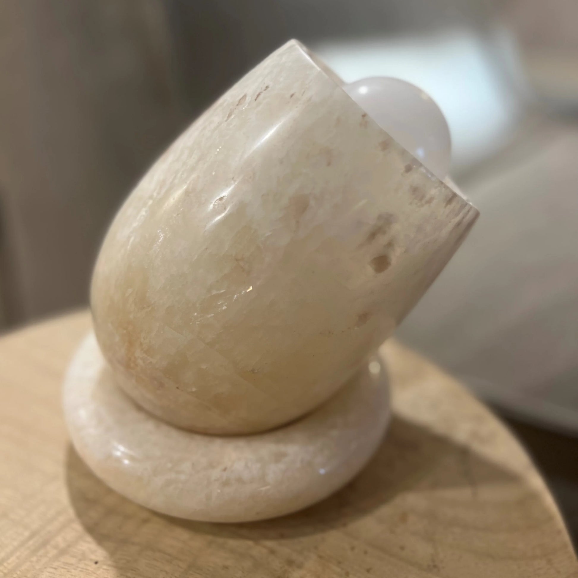 Pemba Onyx Table Lamp Table Lamp Bisque Interiors