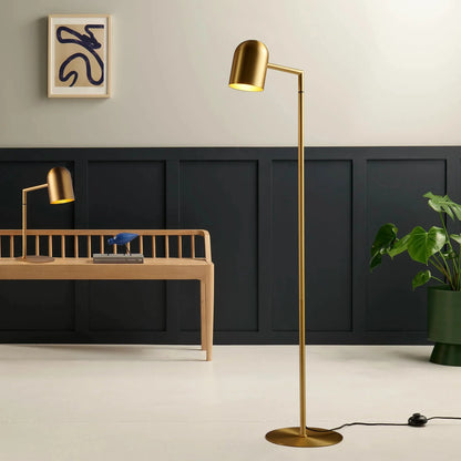 Pia Brass Floor Lamp Floor Lamp Mayfield Lighting