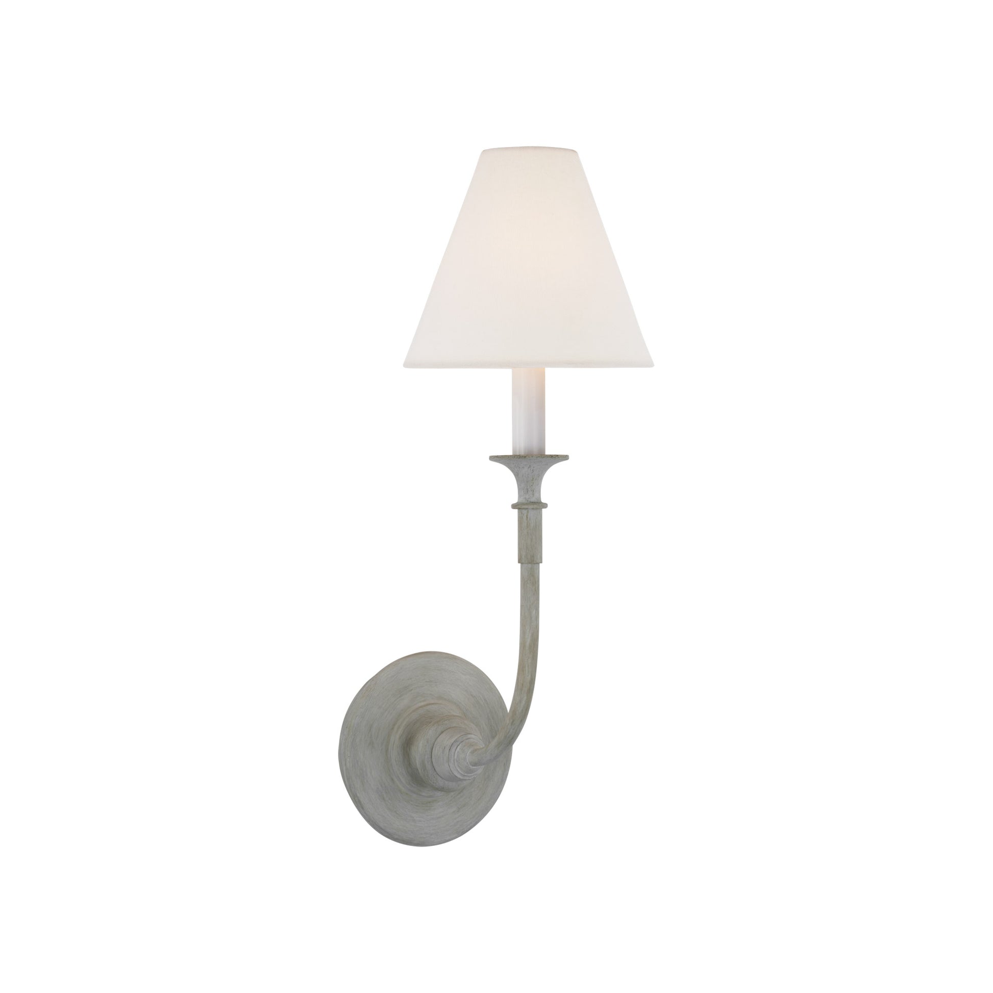 Thomas O'Brien Piaf Linen Single Wall Sconce - Aged Iron Wall Light Bloomingdales Lighting