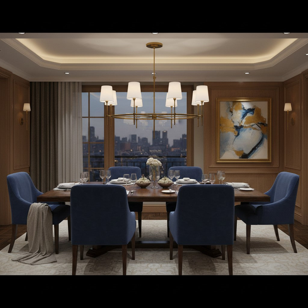 Thomas O'Brien Bryant Large Ring Chandelier - Brass Pendant Light Bloomingdales Lighting