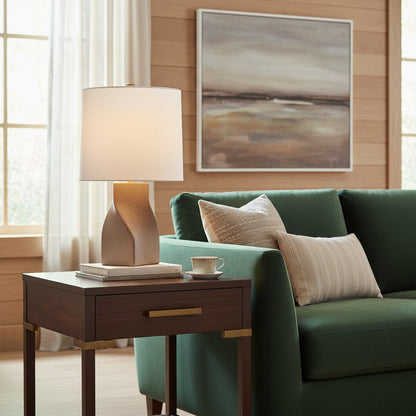 AERIN Claribel Large Twisted Ceramic Table Lamp Table Lamp Bloomingdales Lighting