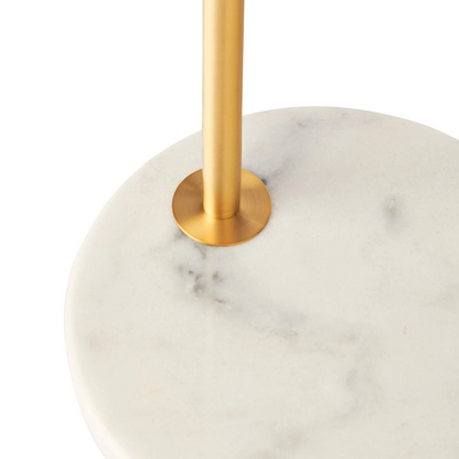 Remi Marble Base Floor Lamp - Antique Brass Floor Lamp Mayfield Lighting