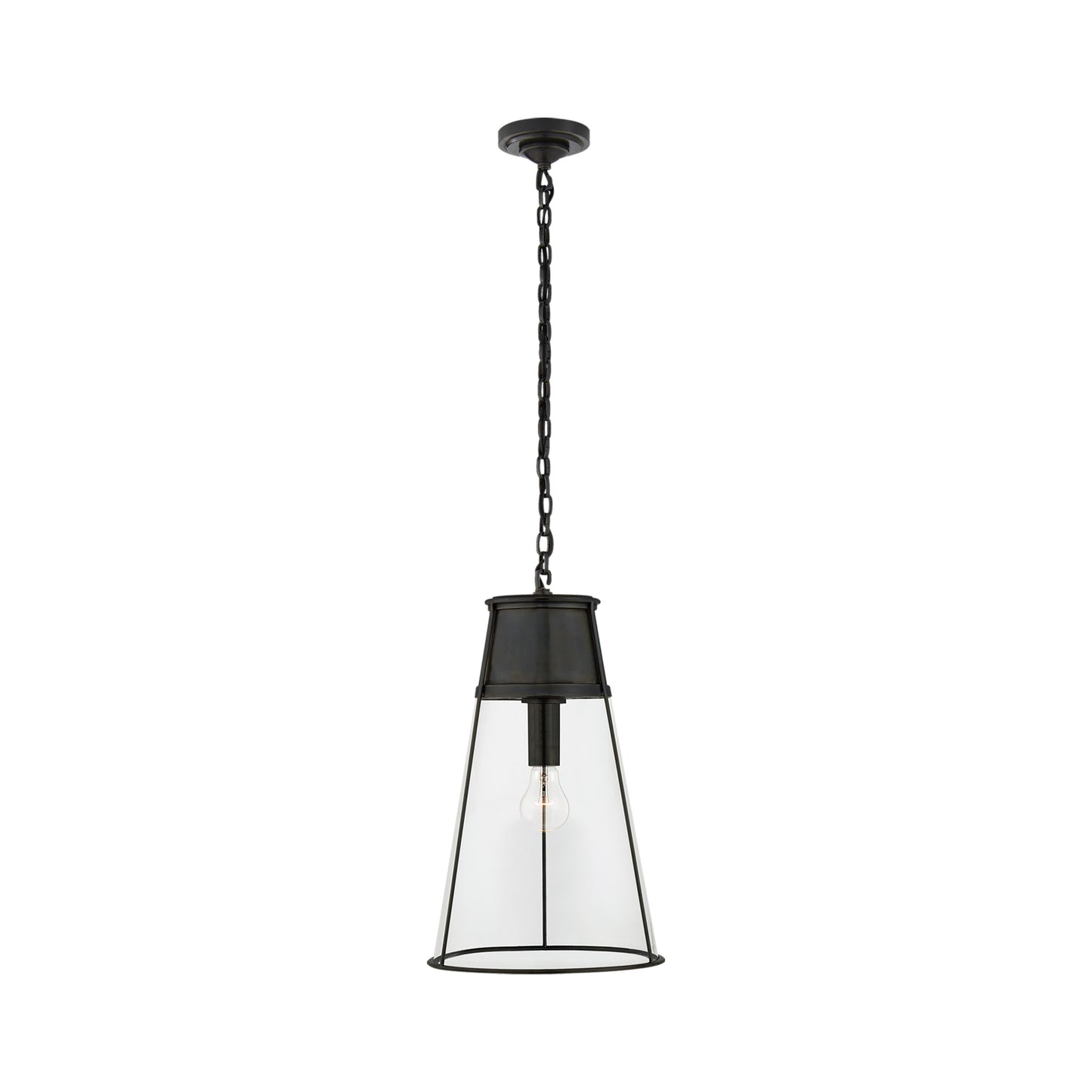 Thomas O'Brien Robinson Large Seeded Glass Pendant Light - Brass Pendant Light Bloomingdales Lighting Bronze  