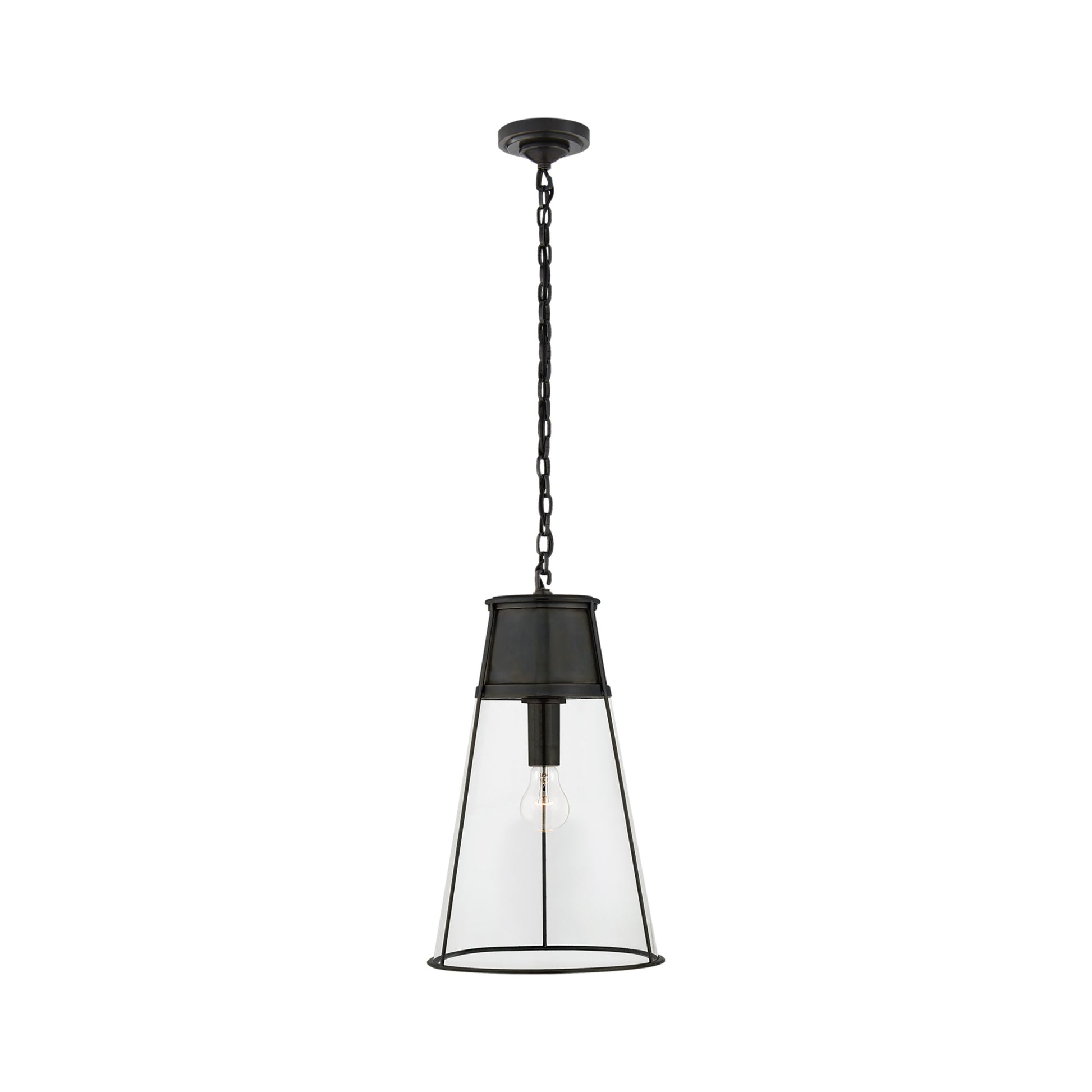 Thomas O'Brien Robinson Large Seeded Glass Pendant Light - Brass Pendant Light Bloomingdales Lighting Bronze  