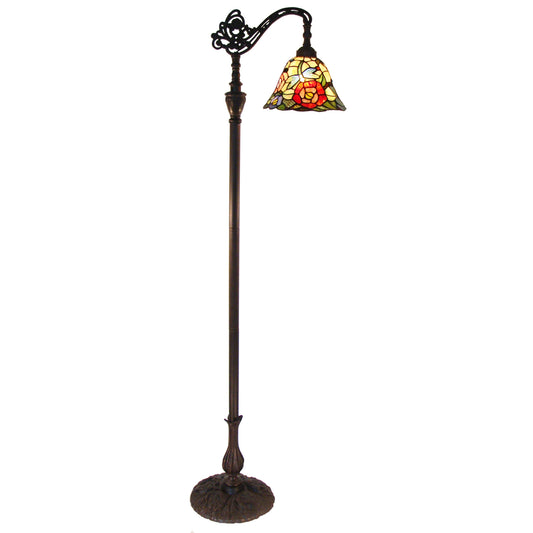 Rosita Edwardian Stained Glass Floor Lamp Floor Lamp G&G Bros