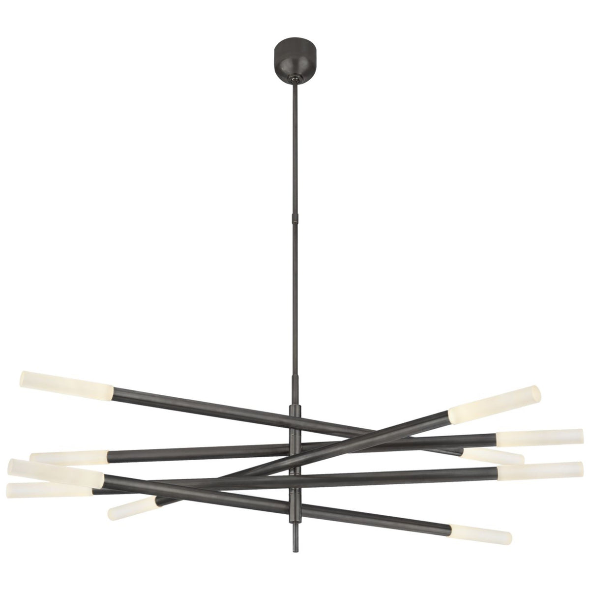 Kelly Wearstler Rousseau Grande Ten-Light Articulating Chandelier Pendant Light Bloomingdales Lighting Bronze